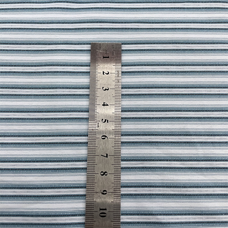 2023 New Polyester Cotton Blended Striped Fabric Summer Popular Color Series Women's Wear Brand SHEIN Special Supply Fabric